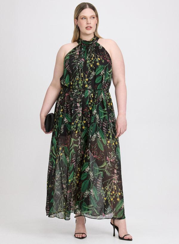 laura Floral Halter Jumpsuit