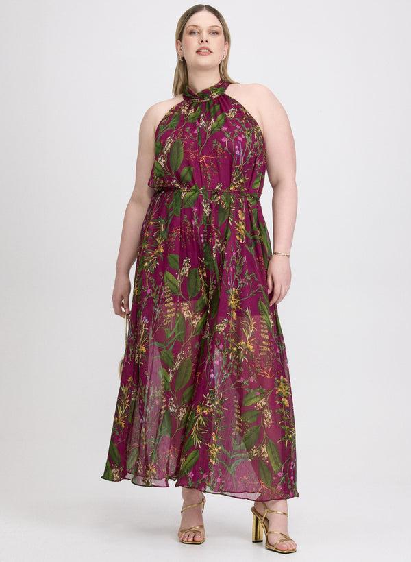 laura Floral Halter Jumpsuit