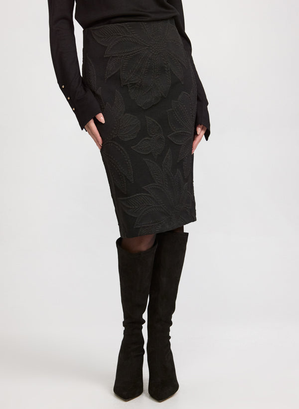 laura Floral Jacquard Skirt