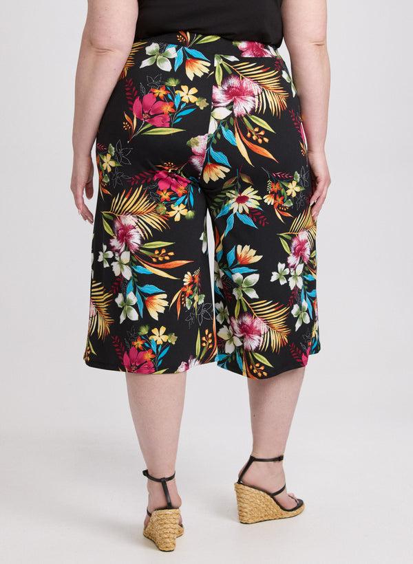 Laura Floral Jersey Capris