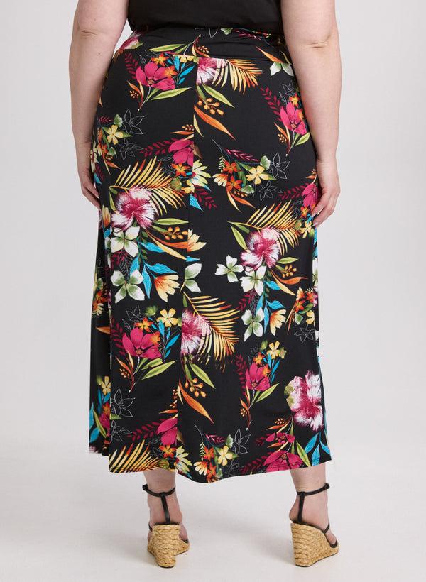 Laura Floral Jersey Skirt