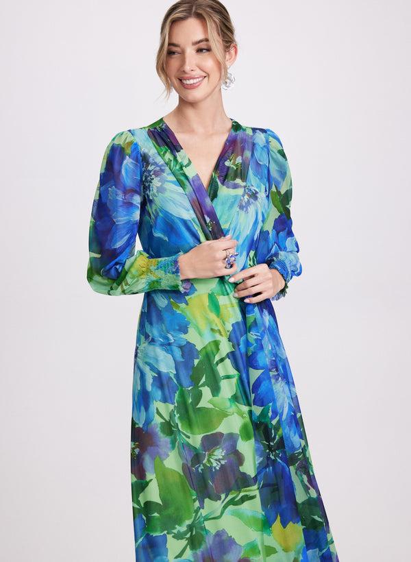 Laura Floral Mesh Dress