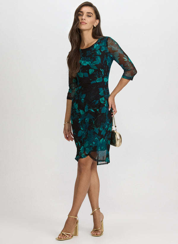 laura Floral Mesh Dress