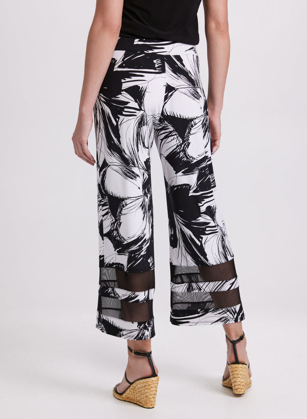 Laura Floral Mesh Insert Capris