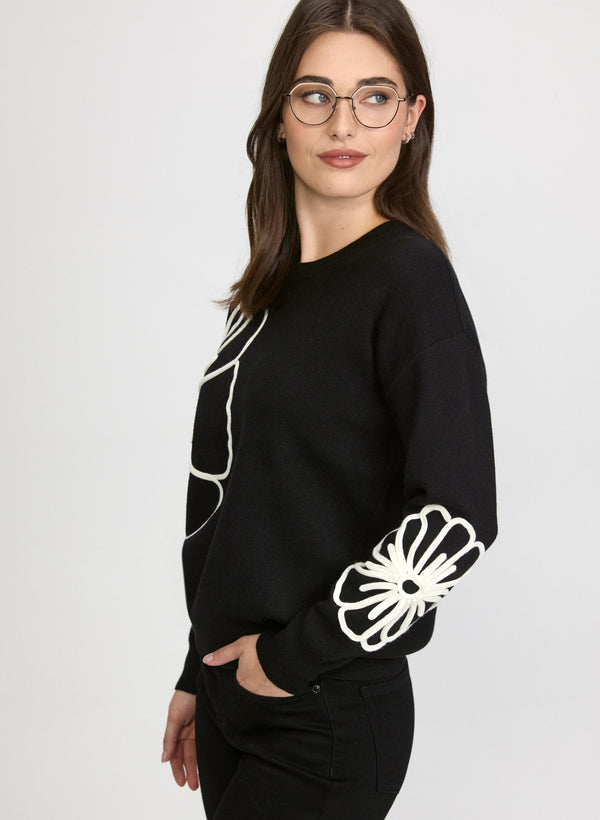 Laura Floral Motif Sweater