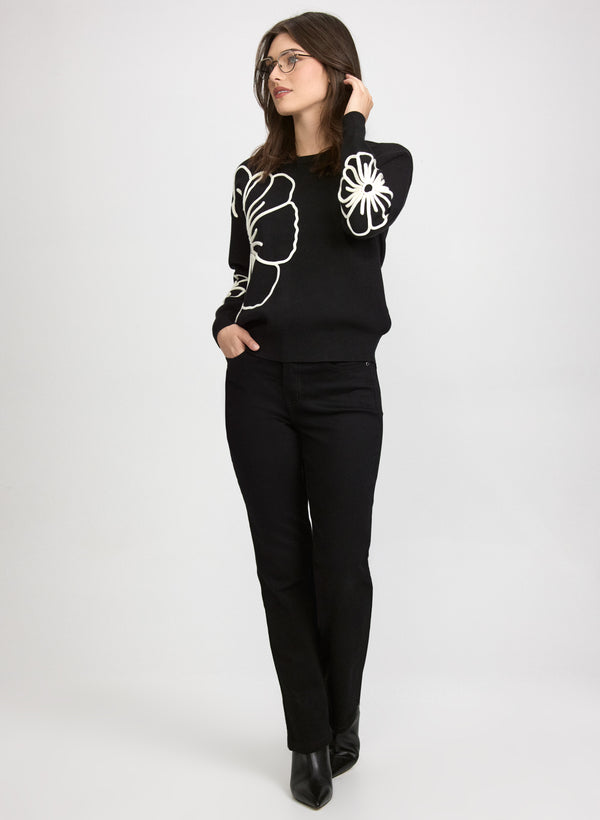 Laura Floral Motif Sweater