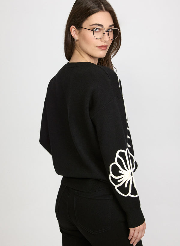 Laura Floral Motif Sweater