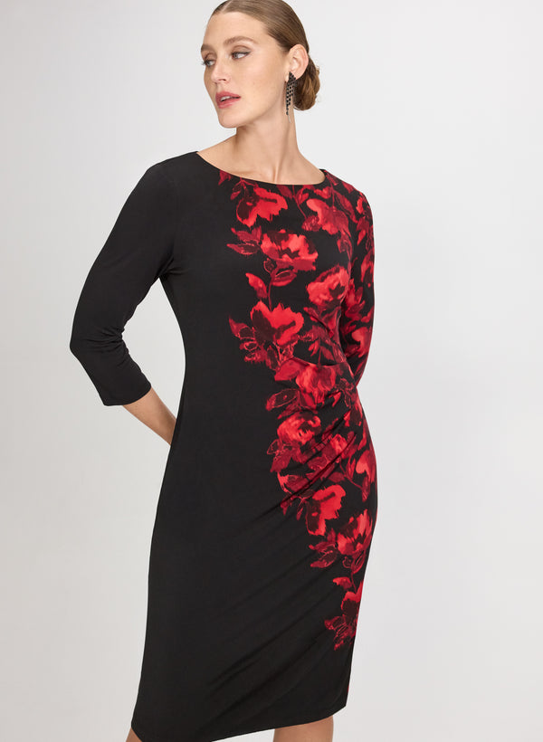 Laura Floral Placement Print Dress