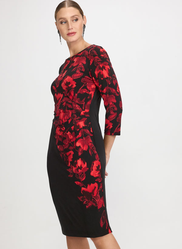 Laura Floral Placement Print Dress