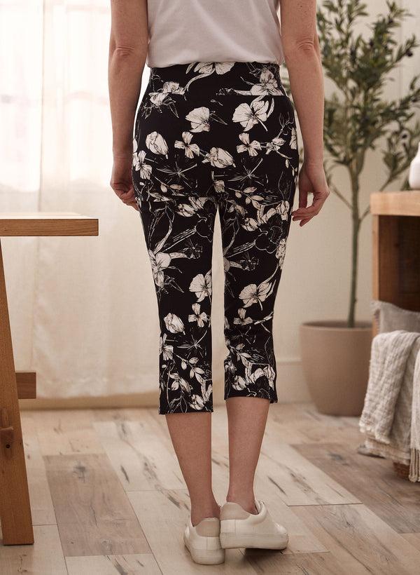 Laura Floral Print Bengaline Capris