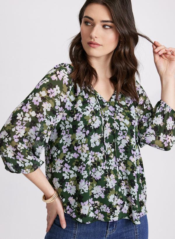 laura Floral Print Blouse