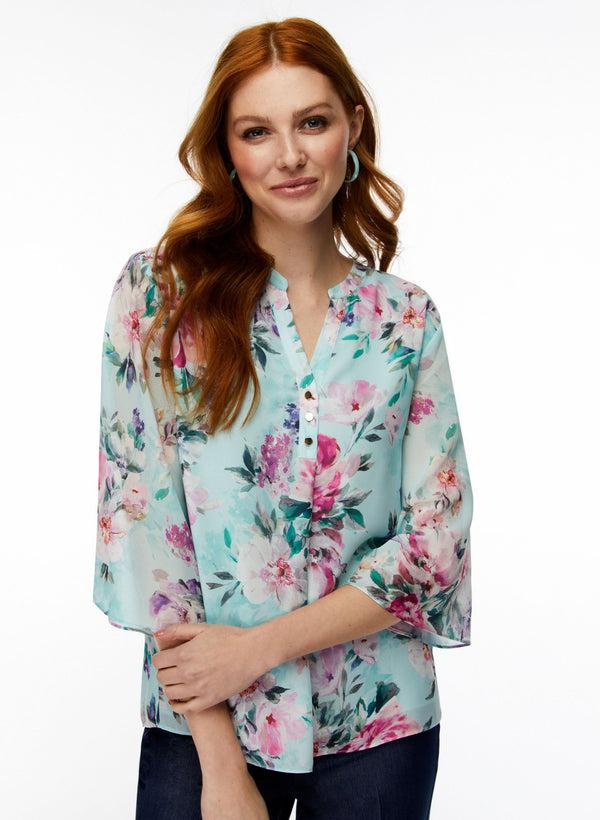 laura Floral Print Blouse