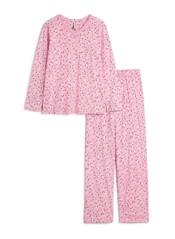 Laura Floral Print Cotton Pyjama Set