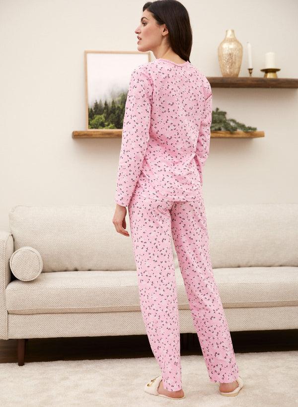 Laura Floral Print Cotton Pyjama Set