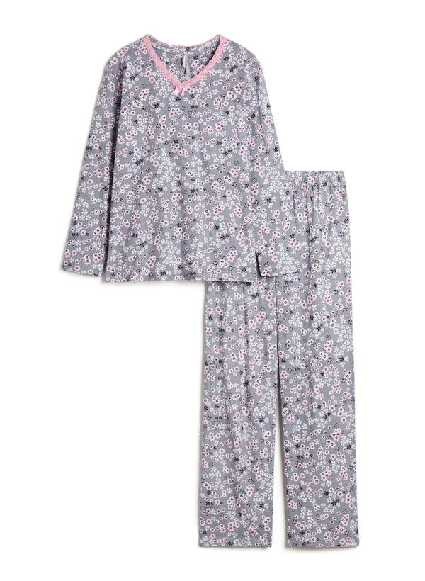 Laura Floral Print Cotton Pyjama Set