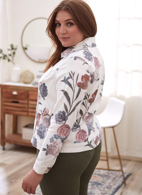 Laura Floral Print Denim Jacket