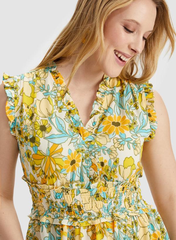 Laura Floral Print Dress