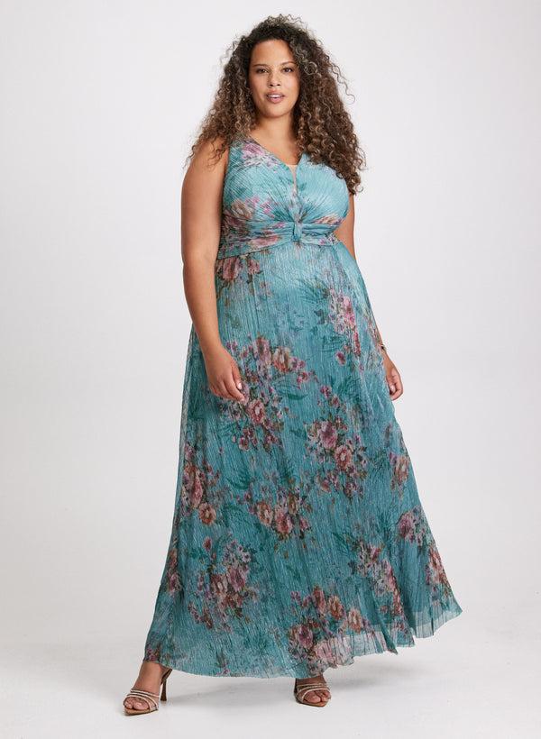 laura Floral Print Fit-&-Flare Dress