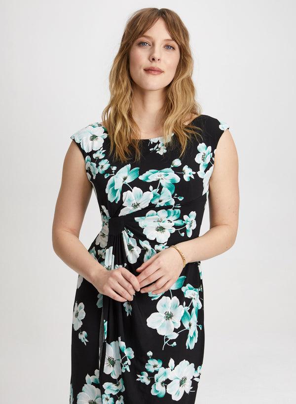 Laura Floral Print Gathered Dress
