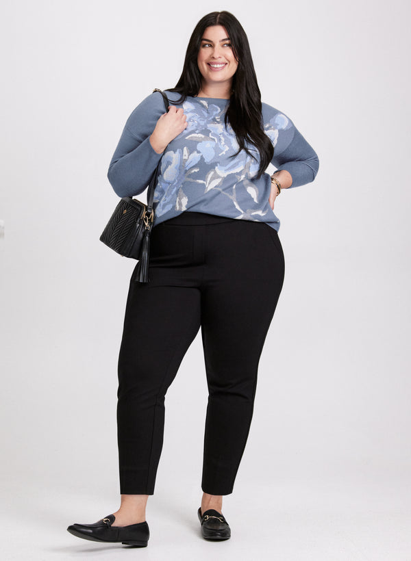 Laura Floral Print Knit Sweater