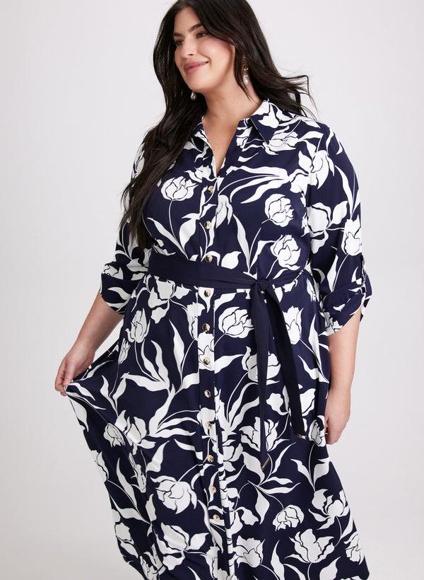 Laura Floral Print Midi Dress