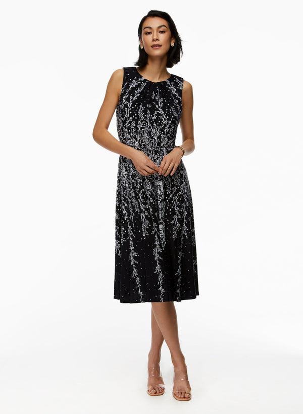 laura Floral Print Midi Dress