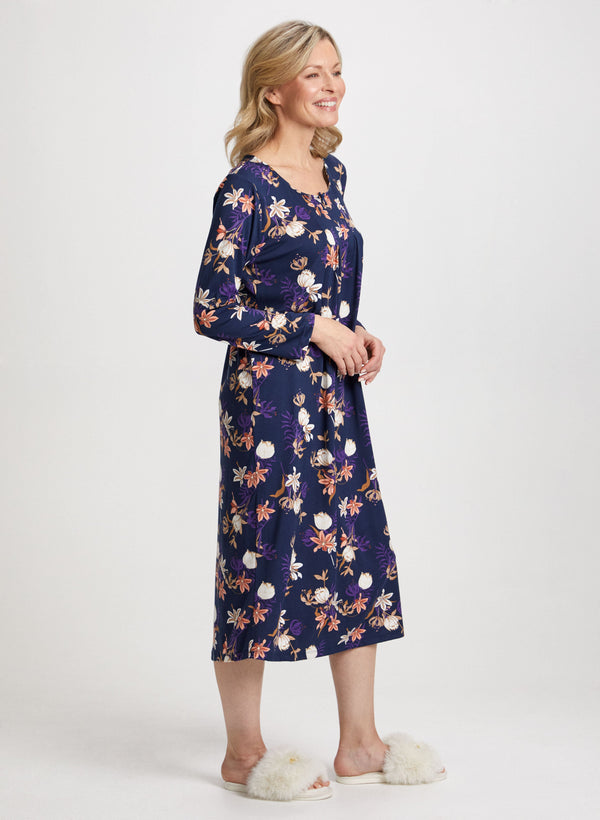 Laura Floral Print Nightgown
