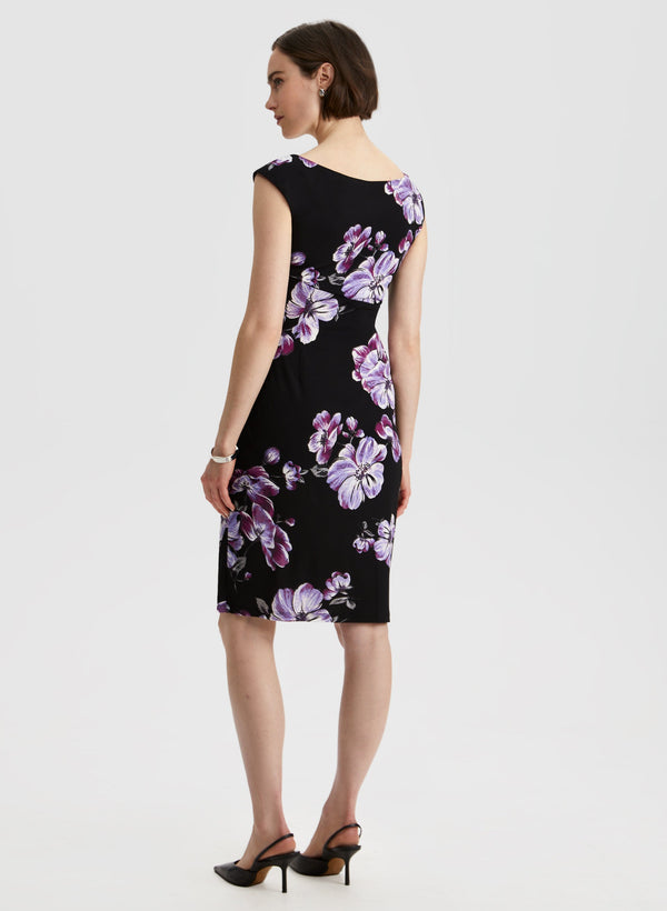 Laura Floral Print Pleated Dress