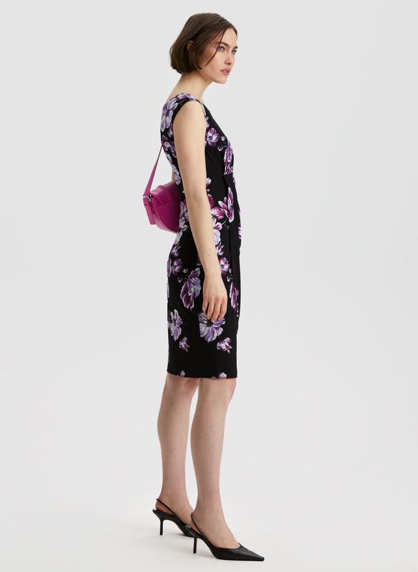 Laura Floral Print Pleated Dress
