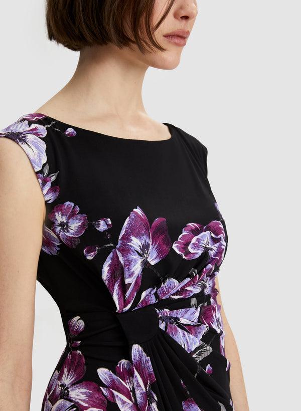 Laura Floral Print Pleated Dress