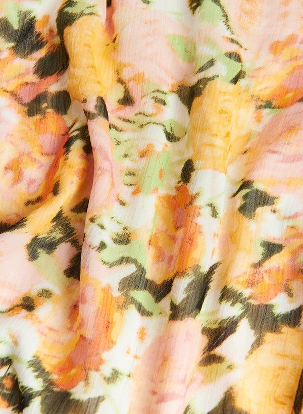 Laura Floral Print Ruffle Detail Dress