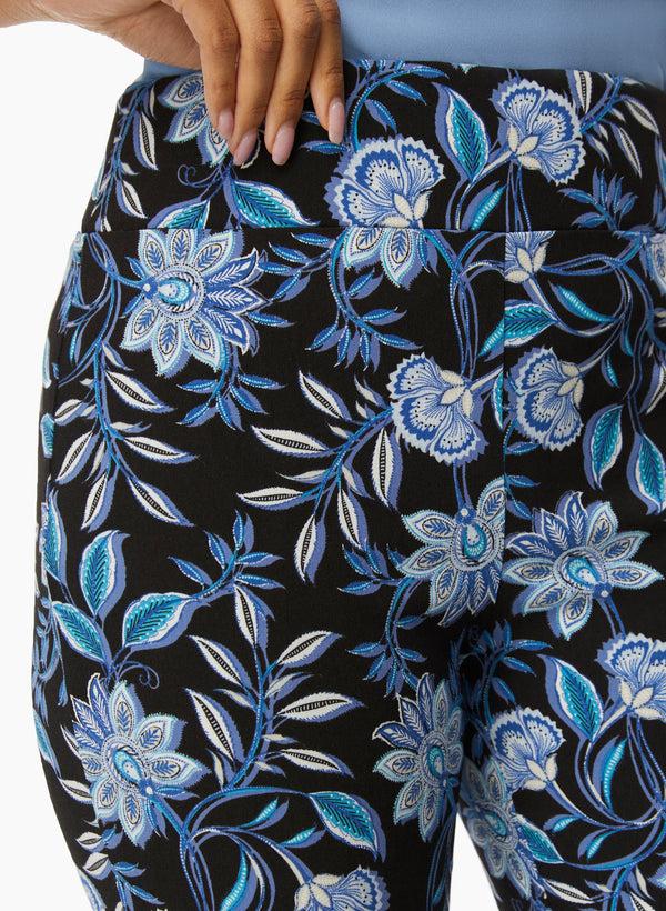 Laura Floral Print Slim Leg Pants