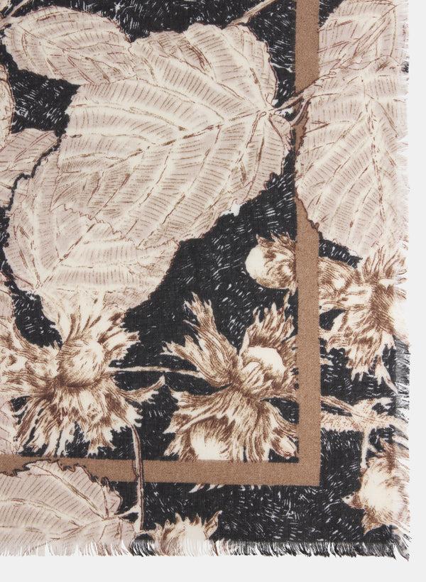 Laura Floral Print Square Scarf