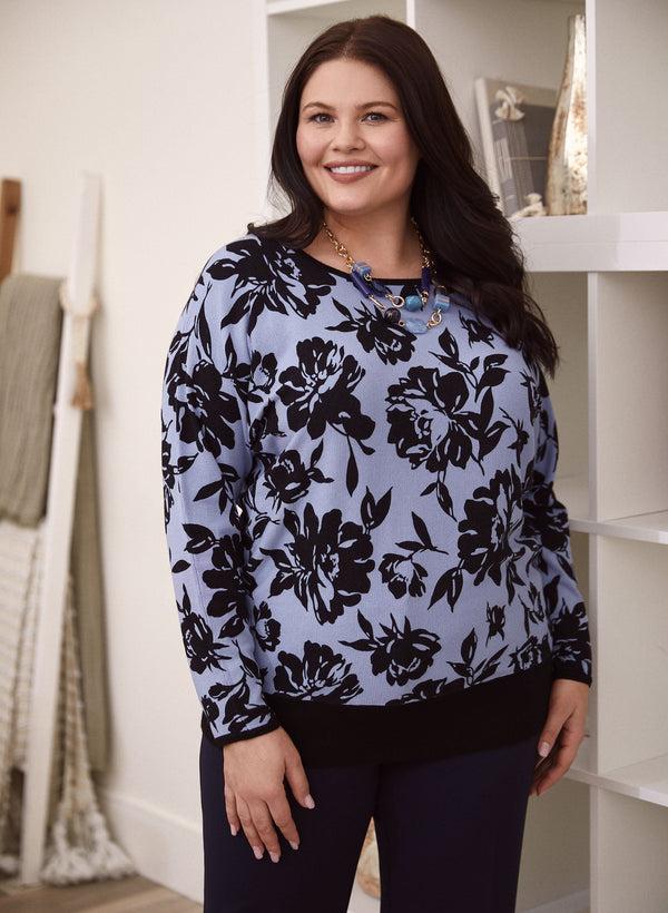 laura Floral Print Sweater