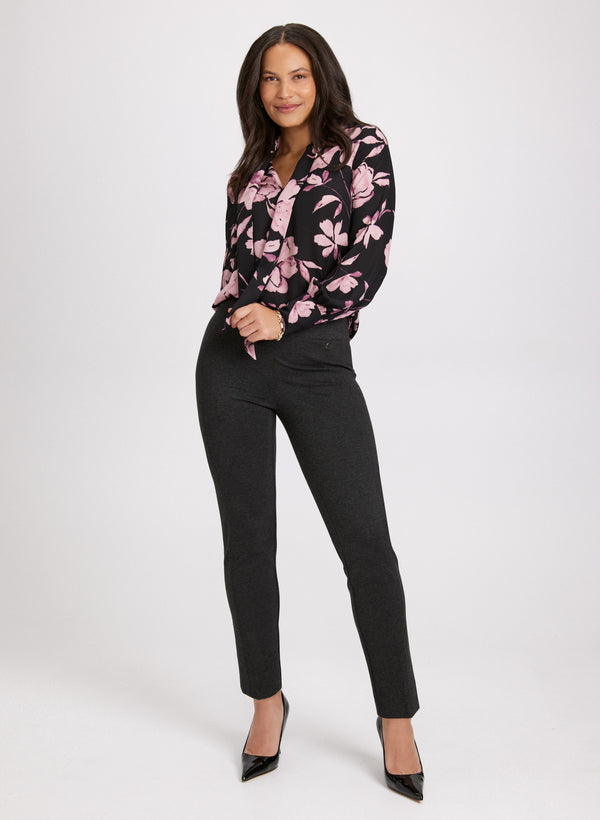 Laura Floral Print Tie Detail Blouse