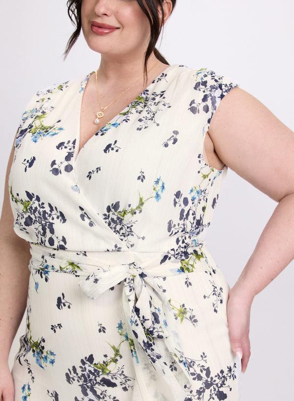 Laura Floral Ruffle Hem Dress