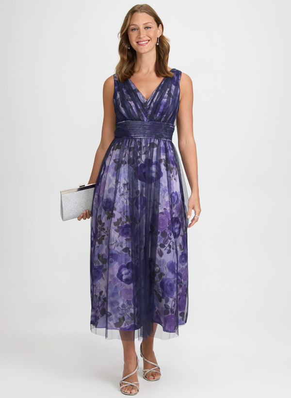 laura Floral Tulle Dress