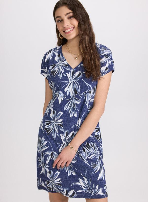 Laura Floral V-Neck Dress