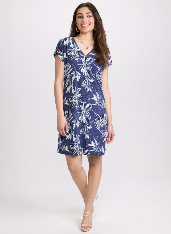 laura Floral V-Neck Dress