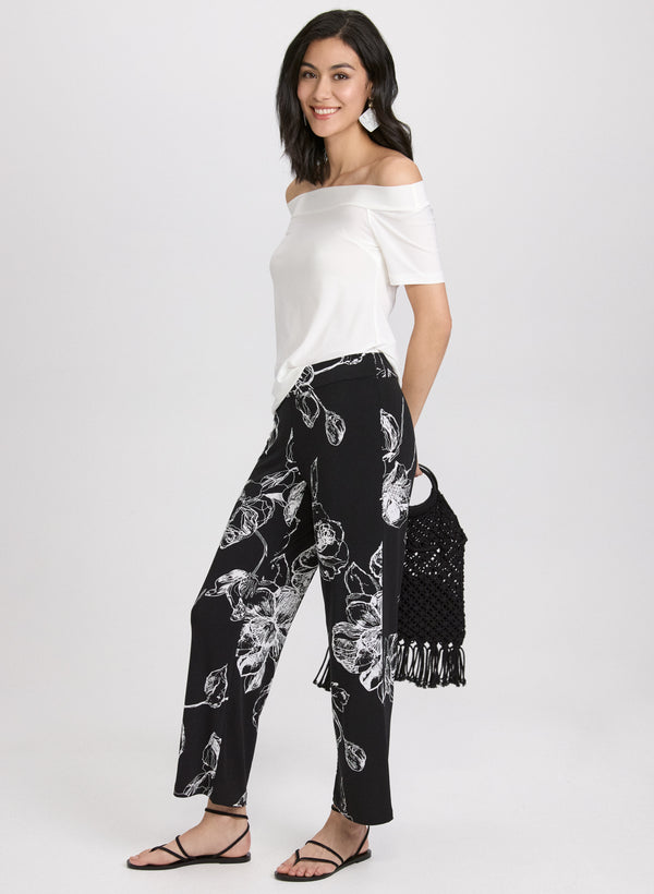 Laura Floral Wide-Leg Pants