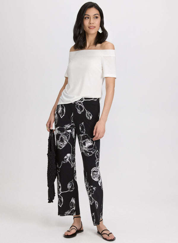 Laura Floral Wide-Leg Pants