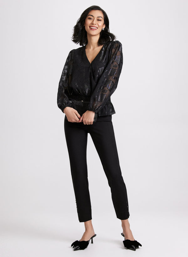 Laura Foil Floral Blouse