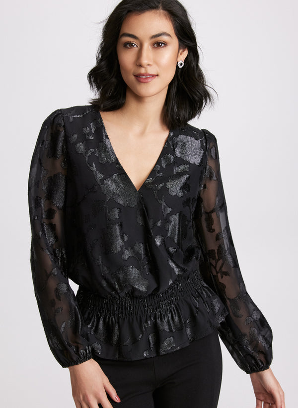 laura Foil Floral Blouse