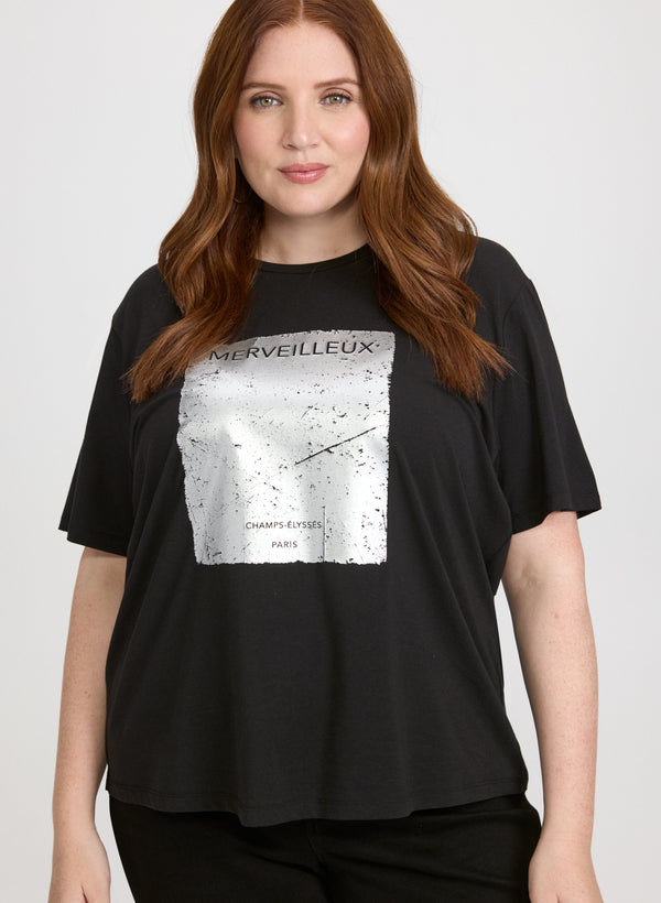 laura Foil Logo T-Shirt