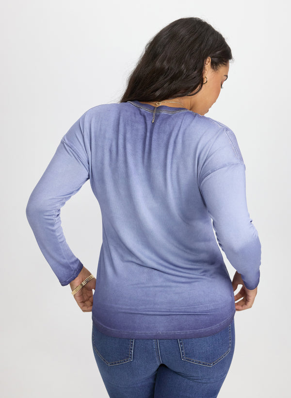 Laura Foil Print Top