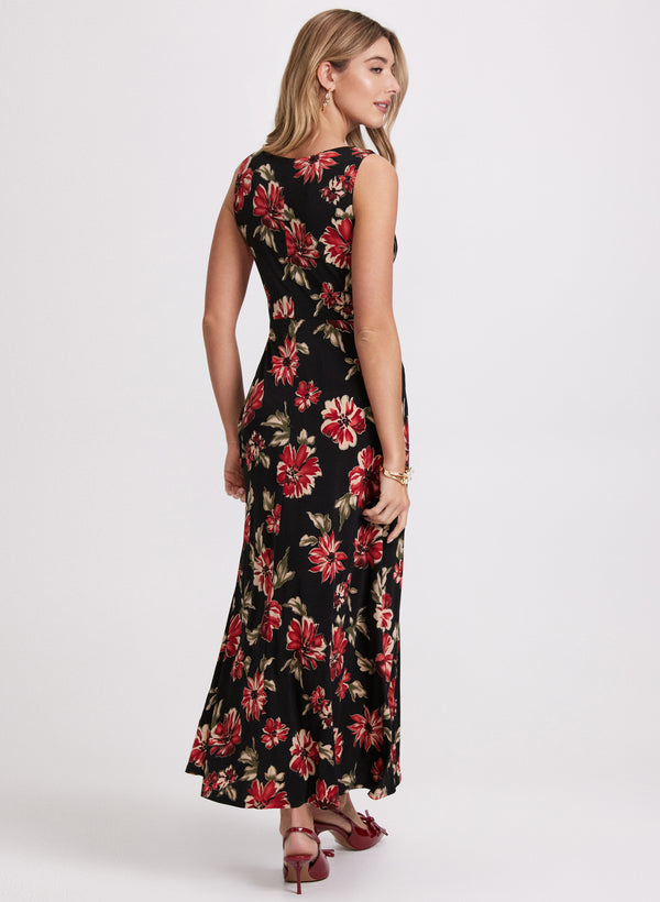 Laura Foiled Floral Dress