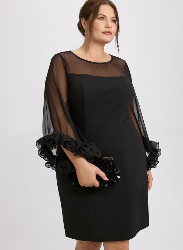 laura Frill Sleeve Dress