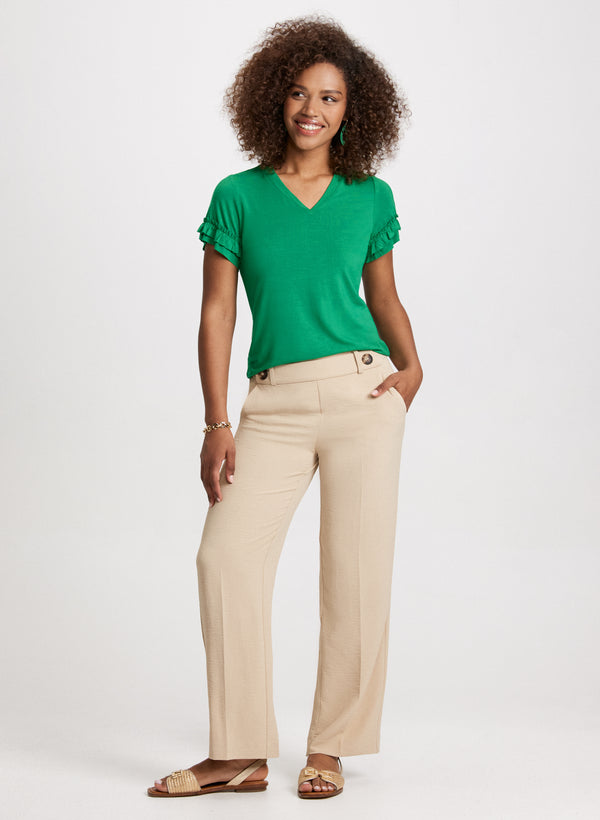 Laura Frill Trim T-Shirt