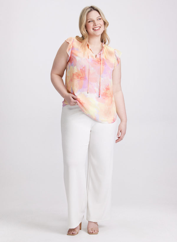 Laura Frilled Floral Blouse