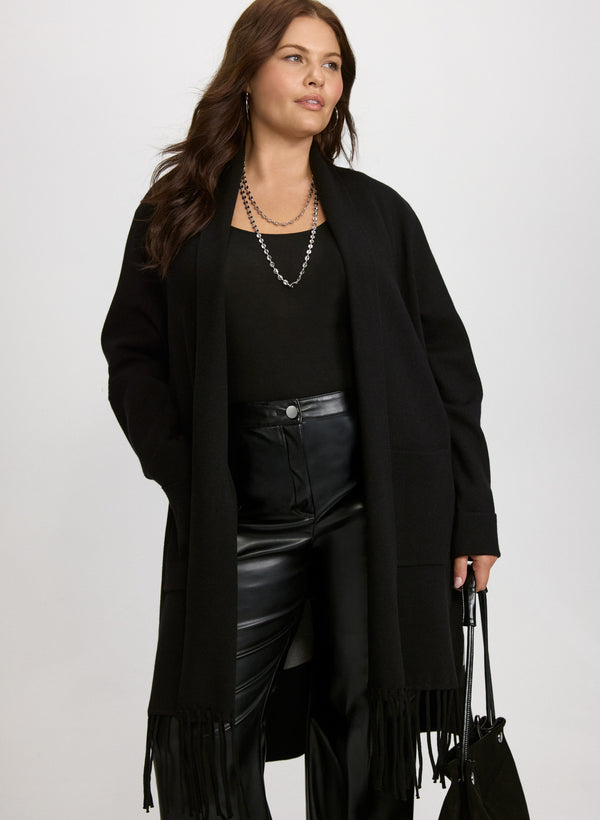 laura Fringe Colour Block Cardigan